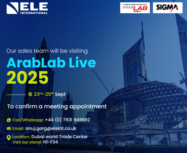 ELE International to Exhibit at ArabLab Live 2025, Dubai width=